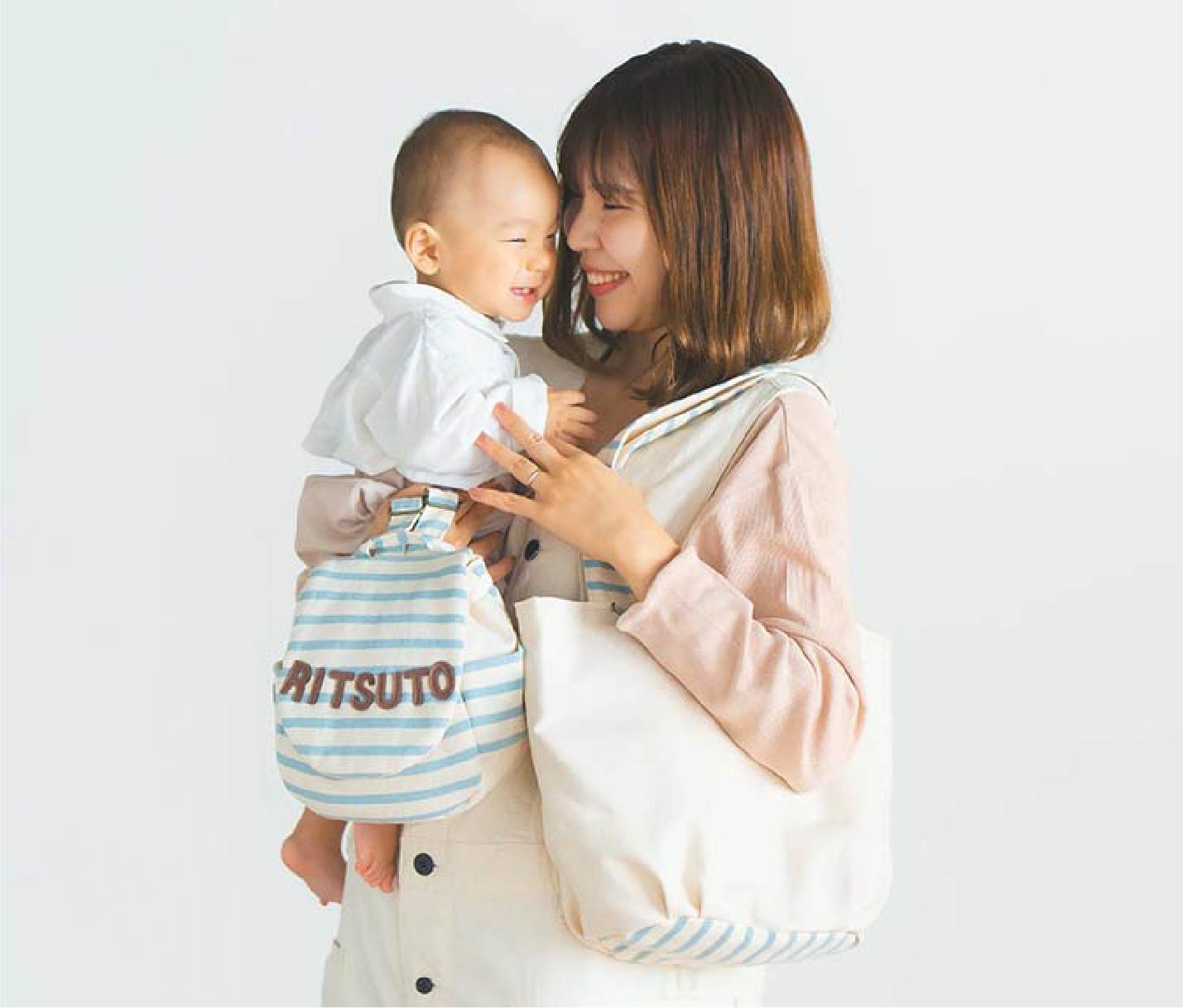 ベビーリュックとママトートのセットイメージ