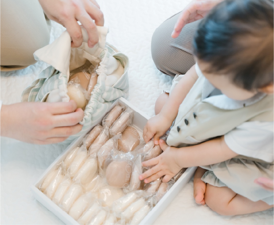 1歳誕生日のお祝いで一升餅を用意したイメージ