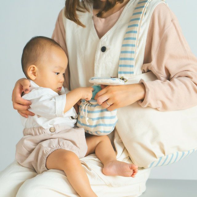 おそろいママトート（ボーダー）【育児バッグ】 | ママとベビーの